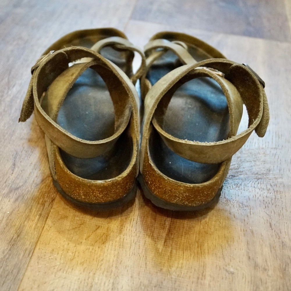 Birkenstock Yara Leather Sandals Tan Ankle Strap Size 35 EU Women - Picture 6 of 8